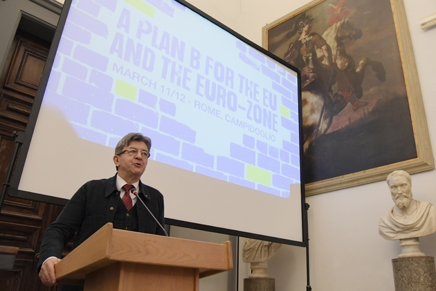Jean-Luc Melenchon, le 11 mars 2017 à Rome