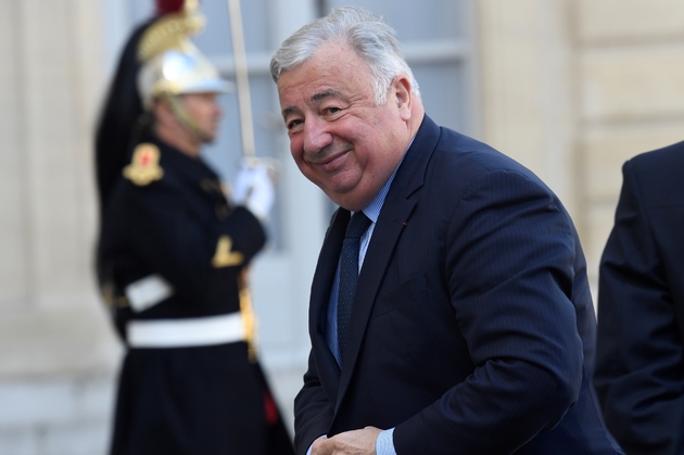 Le président du Sénat Gérard Larcher, arrivant à l'Elysée, à Paris, le  mars 