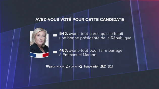 Les raisons du vote pour Marine Le Pen