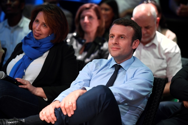 Emmanuel Macron à Saint-Denis, près de Paris, le 30 mars 2017