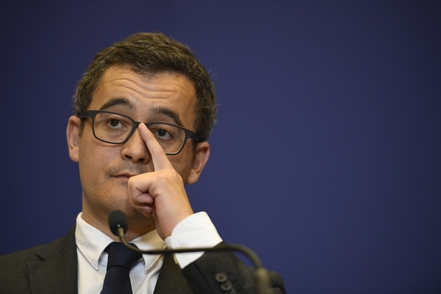 Gérald Darmanin, ministre de l'Action et des Comptes publics, le 28 septembre 2017 à Paris au ministère des Finances
