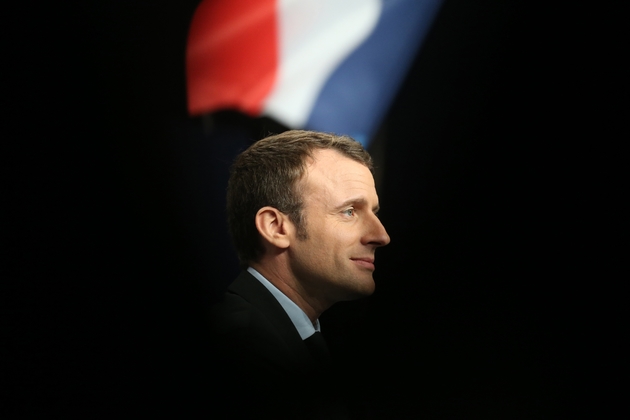 Emmanuel Macron en meeting à Reims, le 17 mars 2017 