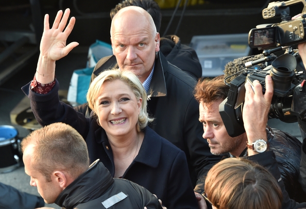 Marine Le Pen à Ennemain, le 4 mai 2017