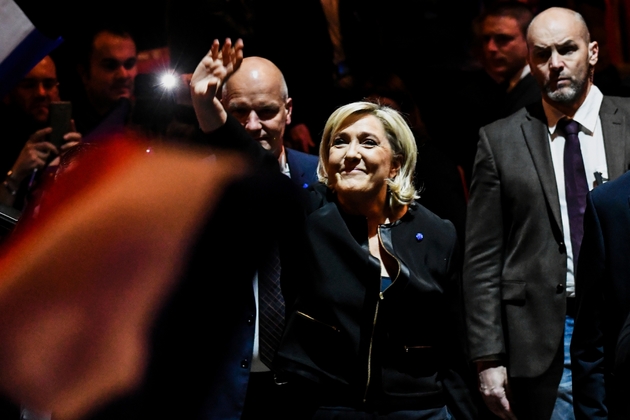 La président du Front national et candidate à la présidentielle 2017, Marine Le Pen, le 5 février 2017 à Lyon