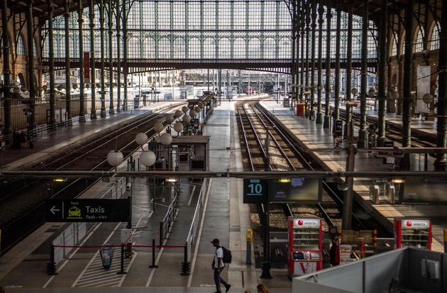 La gare de Nord le 24 avril 2018, jour de grève des cheminots