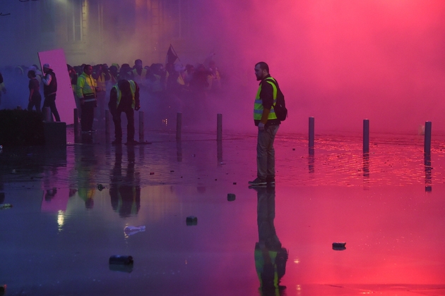 Des manifestants du mouvement des 