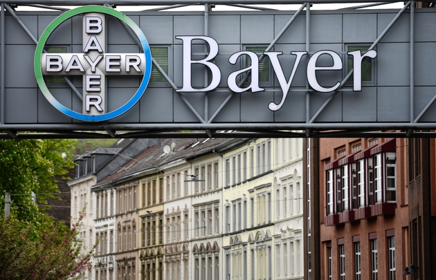 Le logo de Bayer, le 23 avril 2019 à Wuppertal, en Allemagne