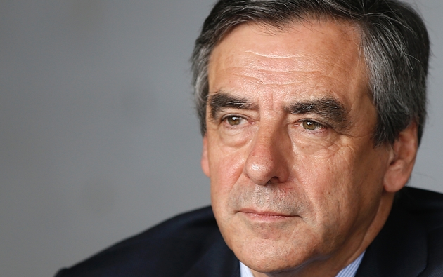 François Fillon, le 2 mars 2017 à Nîmes, lors d'un déjeuner avec des viticulteurs 