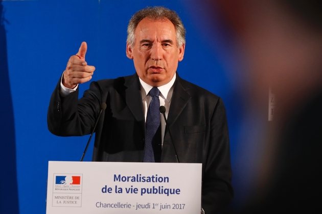 Le garde des Sceaux François Bayrou, le 1er juin 2017 à Paris