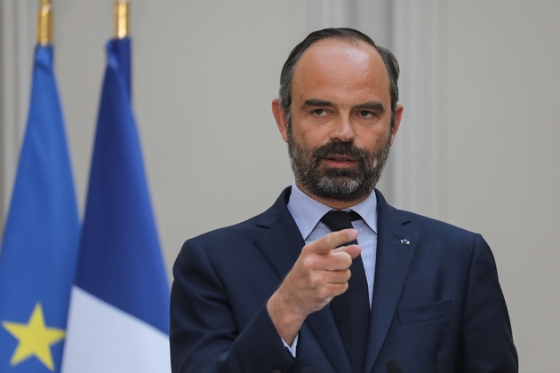 Le Preemier ministre Edouard Philippe détaille les mesures pour la reconstruction de Notre-Dame lors d'une conférence de presse après le conseil des ministre, le 17 avril 2019 à Paris. 