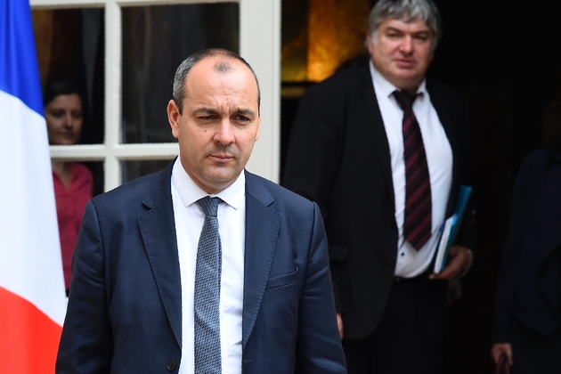 Le secrétaire général de la CFDT, Laurent Berger, après un entretien avec le Premier ministre Edouard Philippe, à Matignon, le 25 juillet 2017