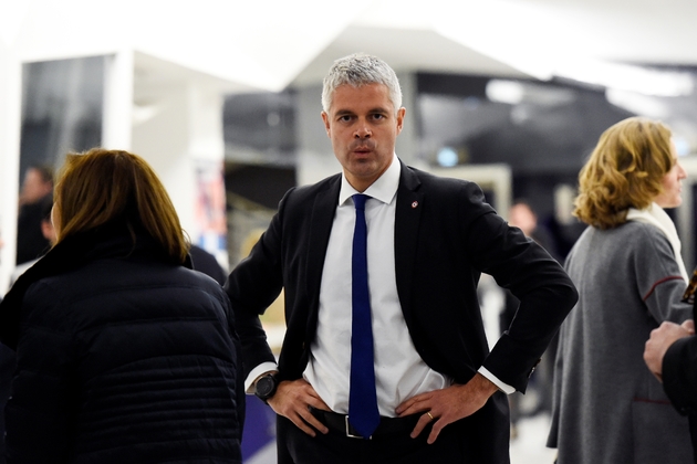 Laurent Wauquiez au siège du parti Les républicains, le 29 novembre 2016 à Paris