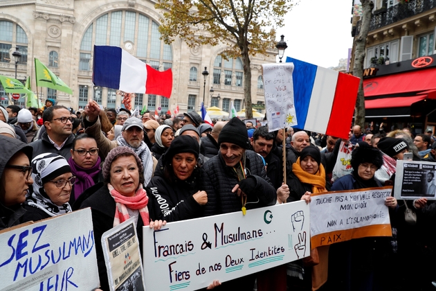 Manifestation contre l'islamophobie à Paris, le 10 novembre 2019
