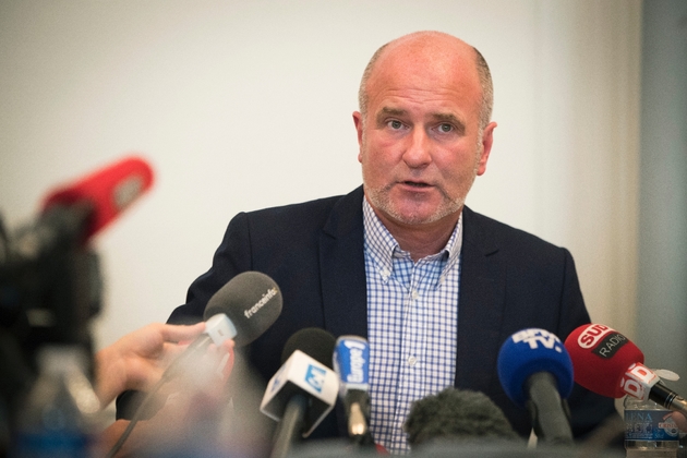 Vincent Debraize, maire de Champignolles dans l'Eure, le 22 juin 2017 à Paris
