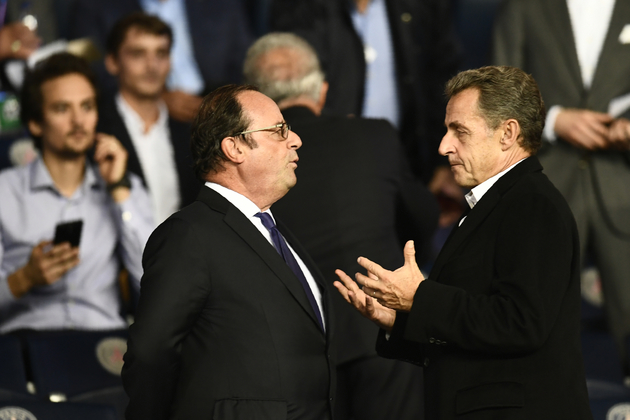 F.Hollande et N.Sarkozy au Parc des Princes