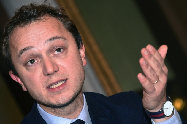 Maël de Calan, candidat à la présidence du parti Les Républicains, lors d'une conférence de presse à Bordeaux, le 5 décembre 2015