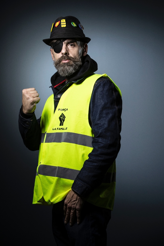 Jerome Rodrigues, une des figures des gilets jaunes, le 6 février 2019