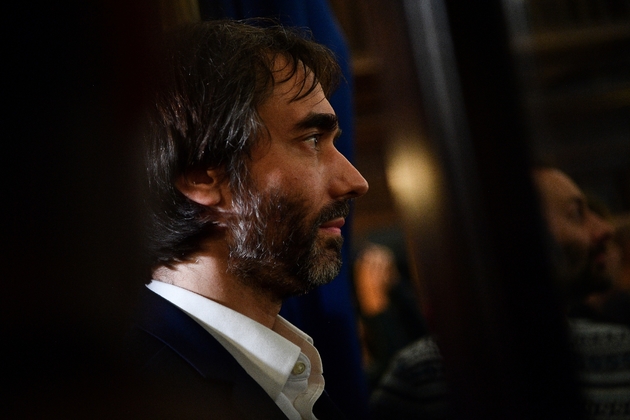 Cédric Villani, candidat à la mairie de Paris, assiste à un débat le 29 janvier 2020 à Paris