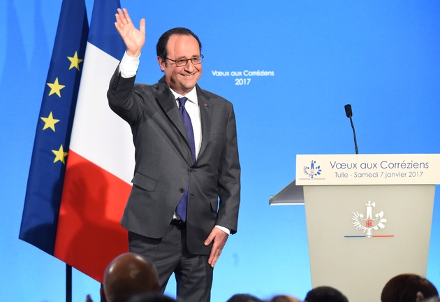 Le président François Hollande, le 7 janvier 2017 à Tulle (Corrèze)