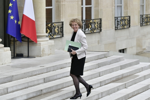 La ministre du Travail Muriel Pénicaud arrive à l'Elysée pour le premier Conseil des ministres, le 18 mai 2017 à Paris