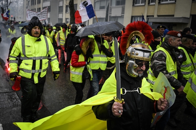 Des manifestants 