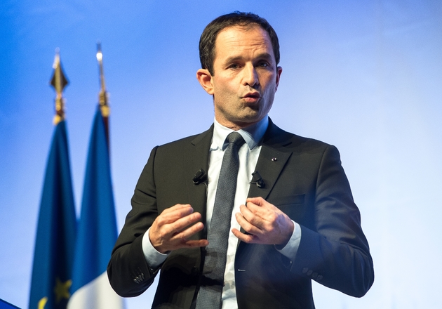 Le candidat socialiste à la présidentielle française Benoît Hamon à Arras, dans le nord de la France, le 23 février 2016