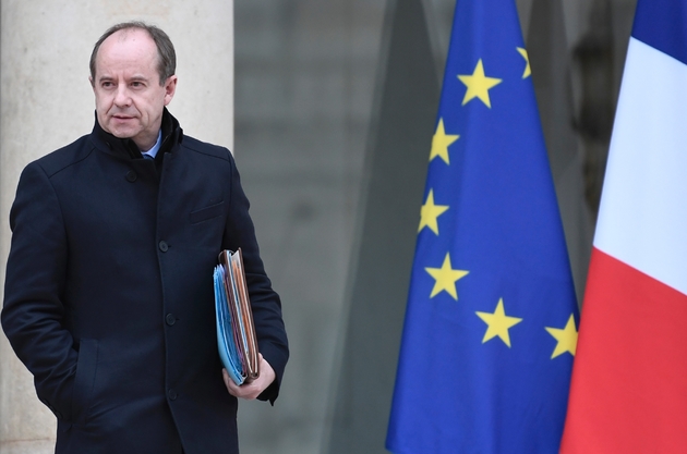 Jean-Jacques Urvoas à la sortie du conseil des ministres, le 15 mars 2017 à Paris