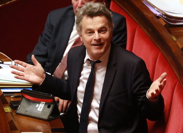 Le député et numéro un du PCF Fabien Roussel lors du débat sur les retraites à l'Assemblée,le 24 février 2020 