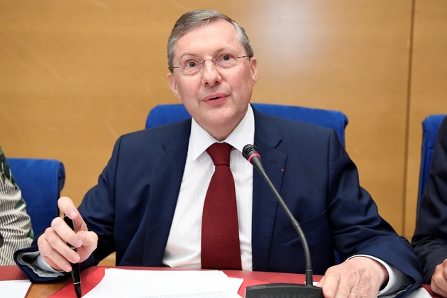 Le président de la commission sénatoriale d'enquête sur l'affaire Benalla, Philippe Bas, le 12 septembre 2018 à Paris.