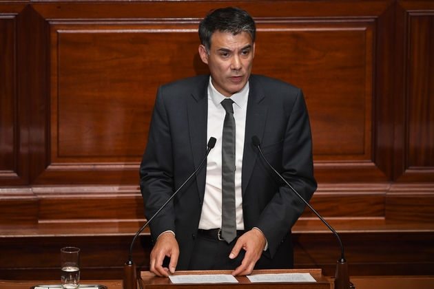 Le patron des députés PS Olivier Faure, le 3 juillet 2017 à Versailles près de Paris