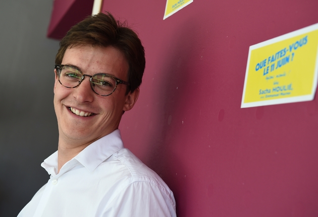 Sacha Houlié, cofondateur des Jeunes avec Macron, le 16 juin 2017 à Poitiers