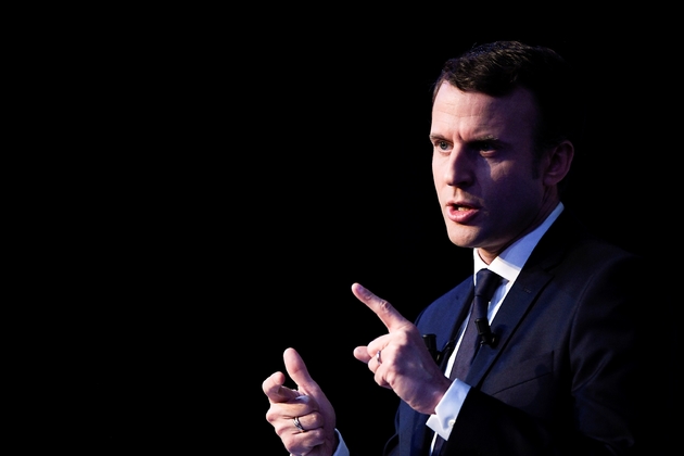 Emmanuel Macron, président du mouvement En Marche !, lors de la présentation de son programme le 1er mars 2017 à Paris