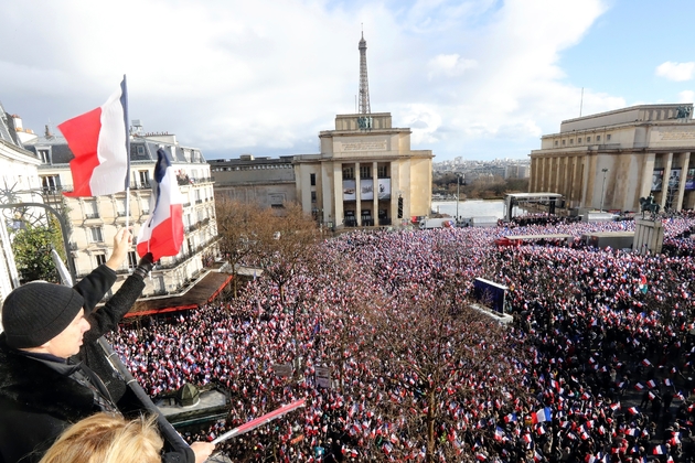 Rassemblement de soutien à François Fillon, le 5 mars 2017 à Paris