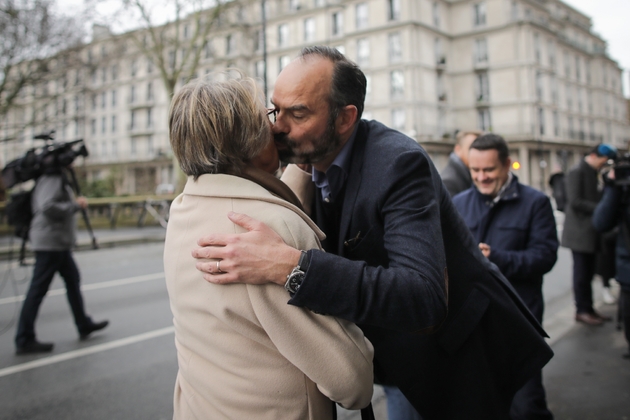 Le Premier ministre Edouard Philippe dans les rues du Havre le 1er février 2020