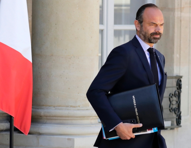 Le Premier ministre Edouard Philippe quittant le Palais de l'Elysée, le 15 mai 2019
