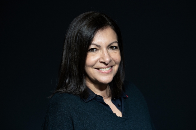Anne Hidalgo, candidate à sa succession à la mairie de Paris en mars, pose le 11 février 2020 à Paris