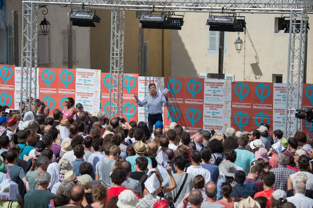 Jean-Luc Mélenchon à Marseille, sle 27 août 2017