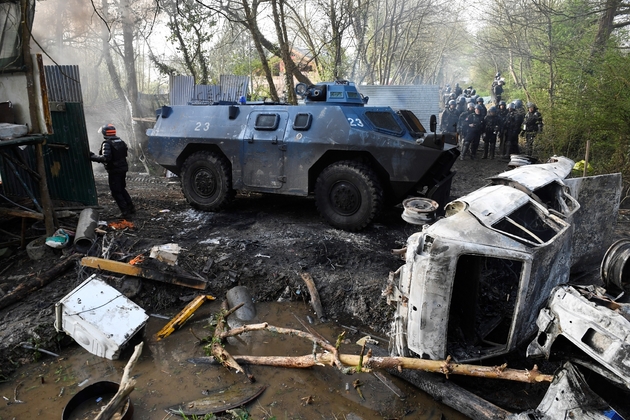 La ZAD de Notre-Dame-des-Landes, le 13 avril 2018