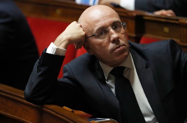 Eric Ciotti lors des questions au gouvernement à l'Assemblée nationale le 1er février 2017 à Paris