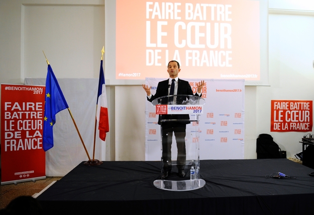 Benoît Hamon en meeting à Nancy, le 6 janvier 2017