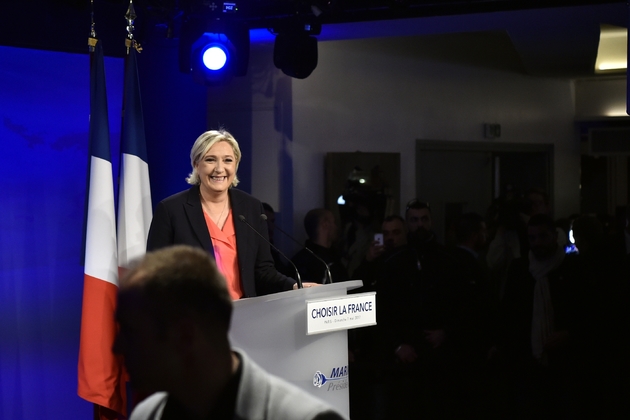 Marine Le Pen, le 7 mai 2017 à Paris