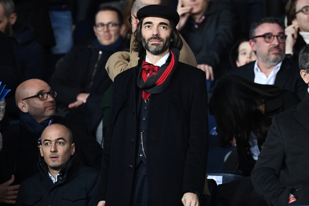 Cédric Villani assiste à un match PSG-OM le 17 mars 2019 au Parc des Prince