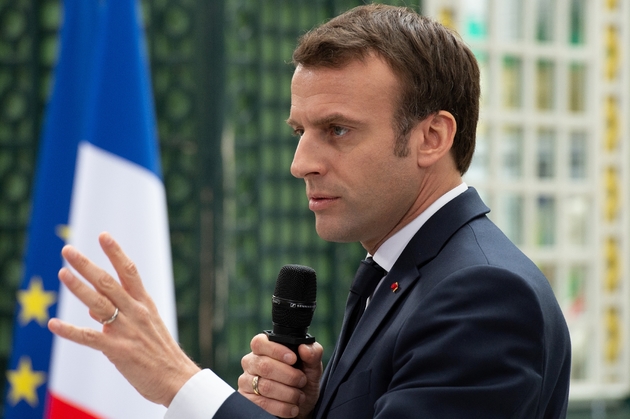 Le président Emmanuel Macron lors du grand débat à Bordeaux le 1er mars 2019