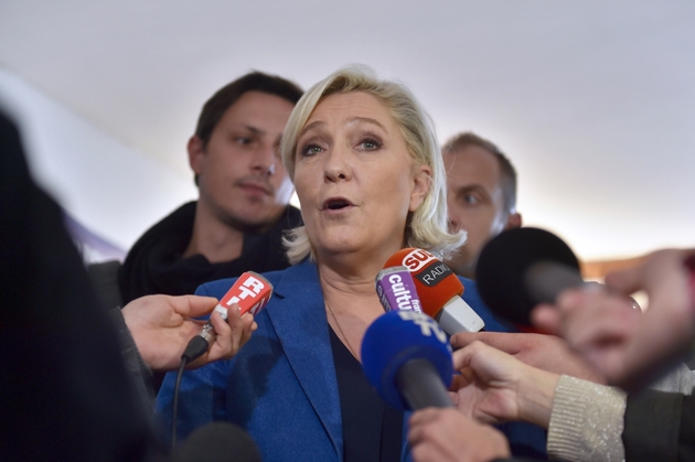 Marine Le Pen à Hénin-Beaumont, dans le nord de la France, le 19 mai 2017
