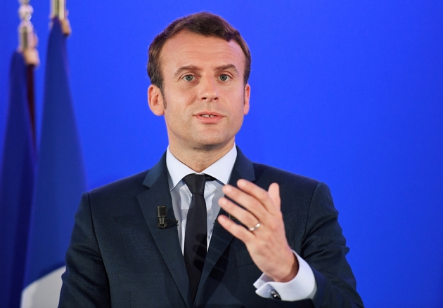 Emmanuel Macron à Paris le 28 mars 2017
