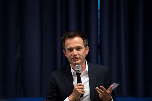 Le candidat LR aux législatives dans le 18e arrondissement à Paris Pierre-Yves Bournazel le 1er juin 2017 à Paris