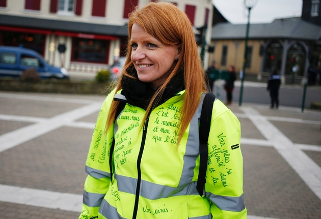 Ingrid Levavasseur, au  Grand Bourgtheroulde dans l'Eure, le 15 janvier 2019