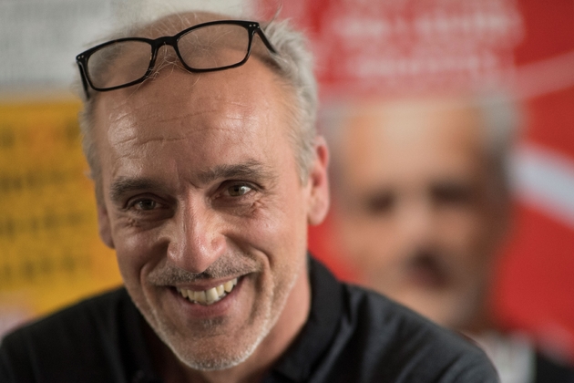 Le candidat du Nouveau Parti anticapitaliste à l'élection présidentielle, Philippe Poutou, le 10 mars 2017