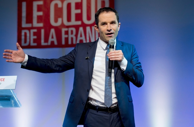 Benoît Hamon en meeting, le 12 mars 2017 à Fort-de-France, en Martinique