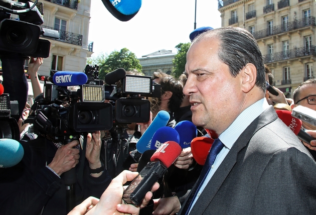 Le Premier secrétaire du PS Jean-Christophe Cambadélis à Paris, le 9 mai 2017 